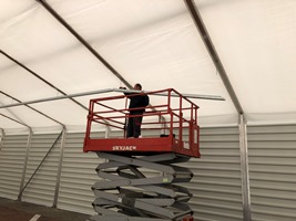 Raktársátor 10 méter széles-40